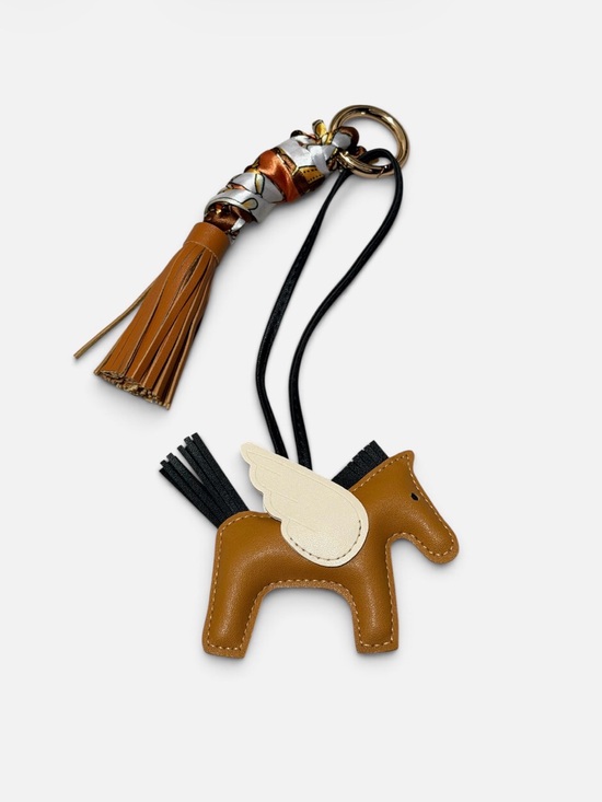 Accessories - Brown Pegasus Pony Keychain Bag Charm